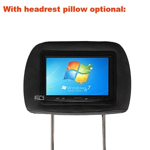 7 Inch TFT LCD Color 2 Video Input Car RearView Headrest Monitor DVD VCR Monitor