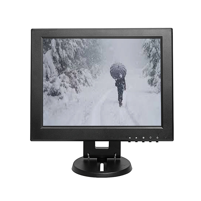 High quality 1024 x 768 12 inch resistive touch screen lcd monitor