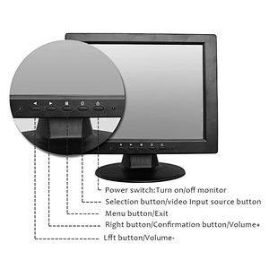 10.4 inch 4/5 wire resistive touch screen monitor with usb input Small industrial