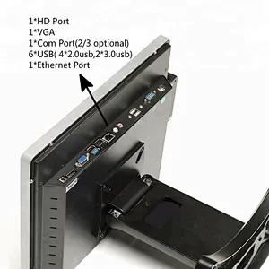 OSCY 17 Inch Pos system touch screen i3 i5 4210u/4300u all in one pos for Retail and Restaurant pos cash register