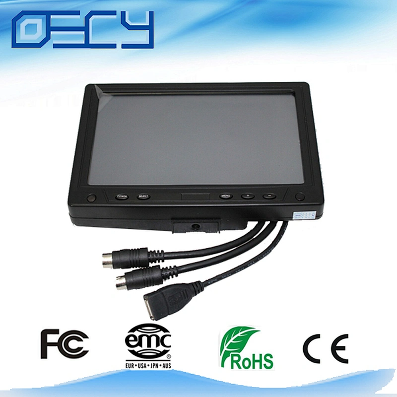 7 inch led monitor touch screen with av input