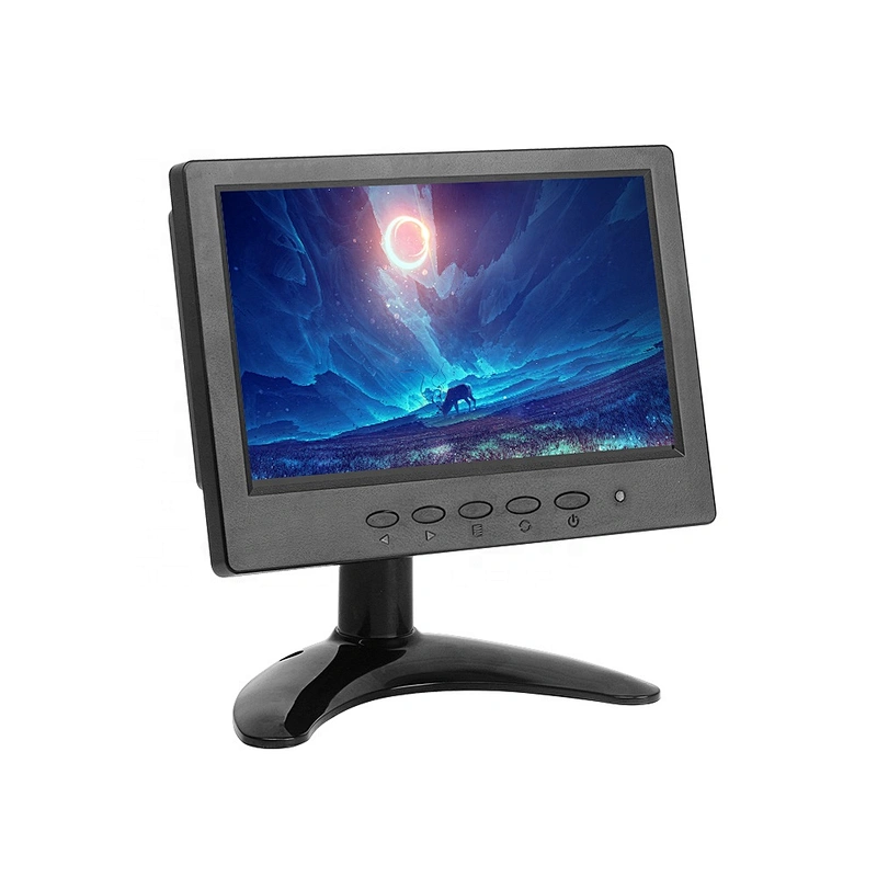 Portable 7 inch car lcd monitor/7 inch touch screen monitor with usb,hd,vga input