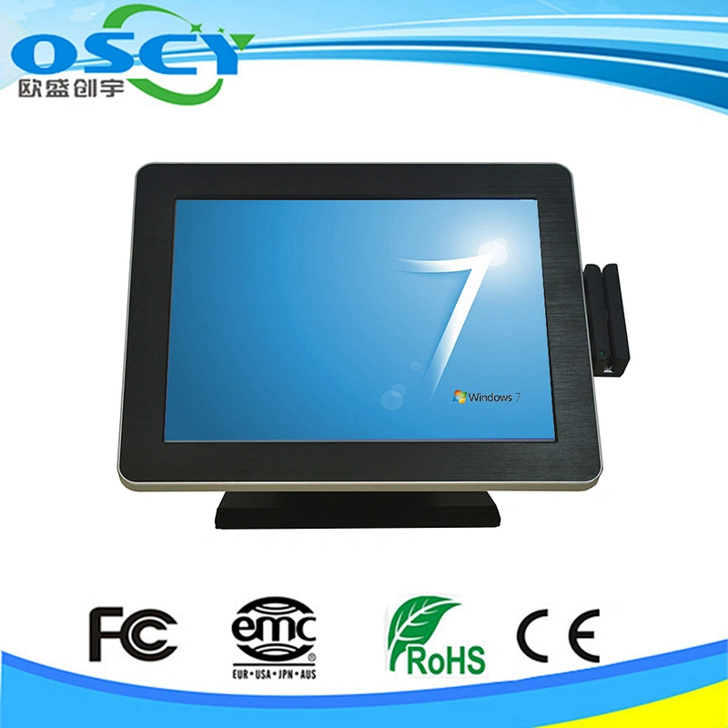 all in one tv pc computer 15 inch fiscal cash register/ wireless pos