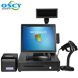 15 inch Touchscreen restaurant pos system/ AIO Pos/ALL IN ONE PC