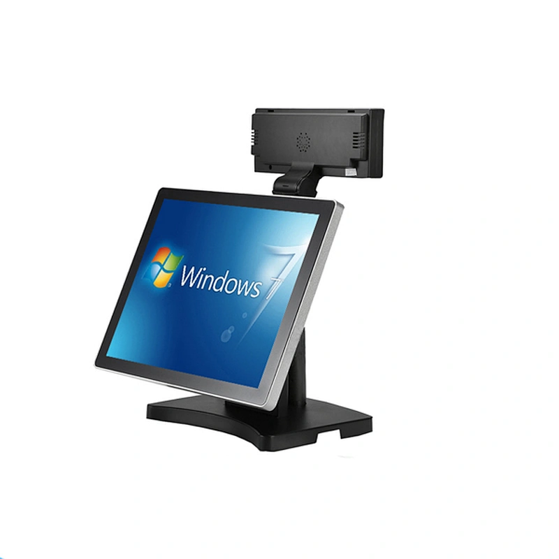 Fanless True flat 15inch J1900 touch windows POS system