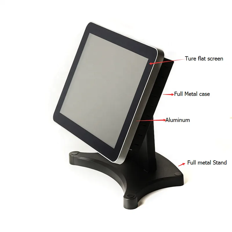 15  Inch True Flat All In One Touch Fanless Pos System/Pos Teminal For Shopping Mall