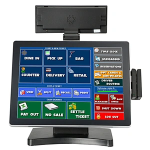 15' touch screen restaurant pos system/cash register/cashier solution
