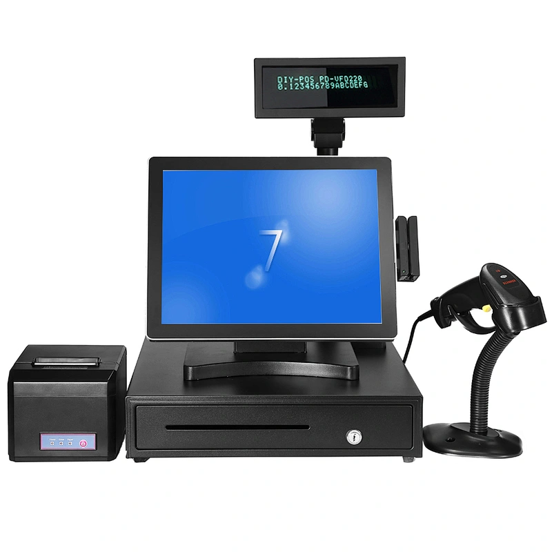 Cashier Register 15 inch TFT LCD Screen Touch POS Terminal
