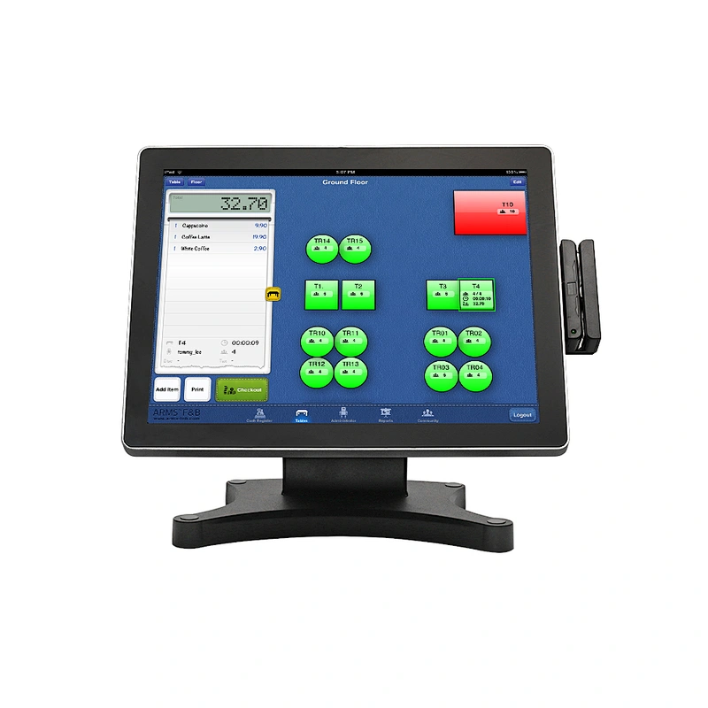 Touch screen order system restaurant touch screen POS system with POS software