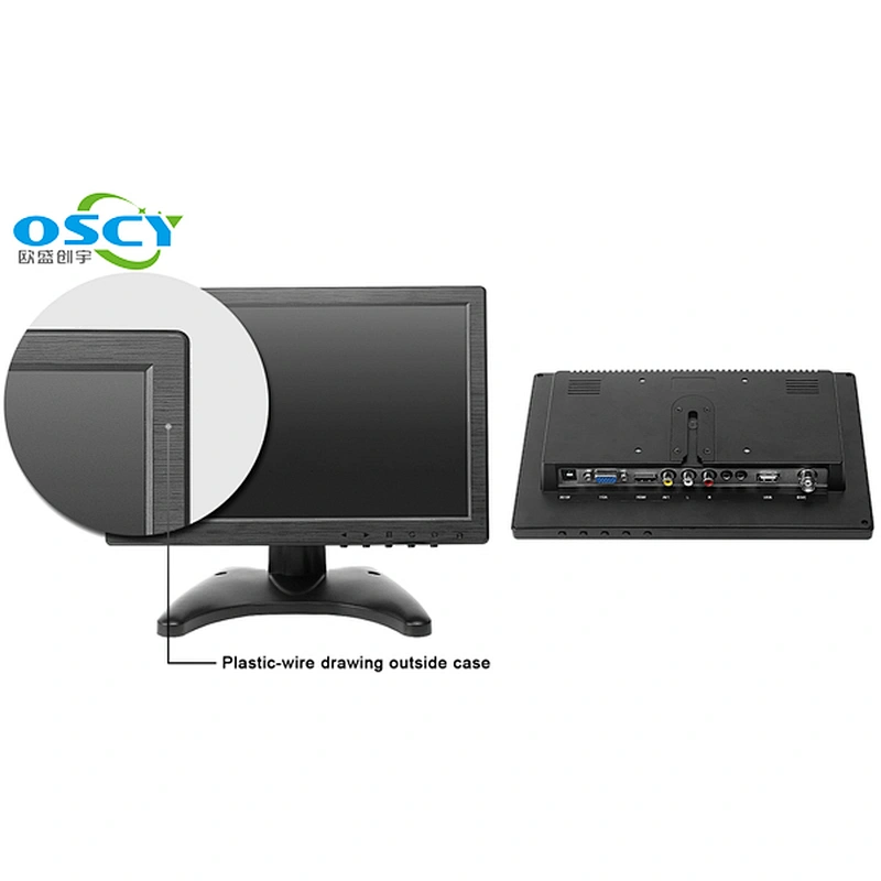 Desktop Wall Mount Optional Industrial Panel 10 Inch Touch Screen Lcd Monitor