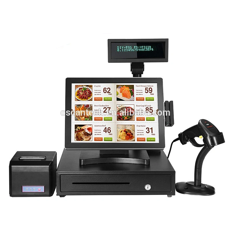 15 inch all in one touch screen POS system/POS terminal/Epos