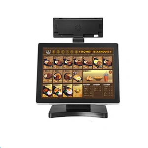 New arrival ture flat panel POS all in one cash register for beauty salon with MSR