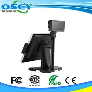 15inch touch screen pc in-wall pos system windows 7