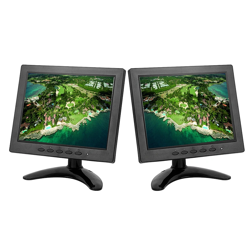8inch small 4 wire resistive touch screen panel vga LCD mini computer monitor