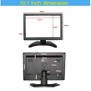 16:9 10.1 Mini Ips Lcd Cctv Cheap Desktop Small Size 10 Inch Led Pc Monitor