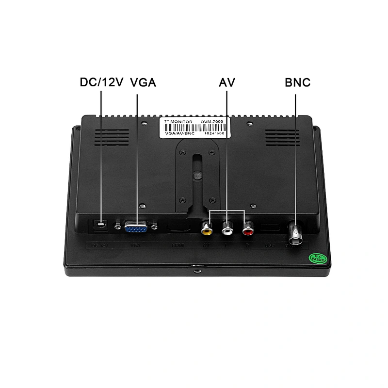 7.2 inch touch screen lcd monitor VGA 2AV USB Powered car pc  for control room