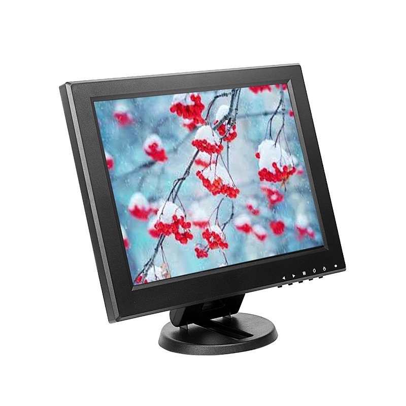 High quality 1024 x 768 12 inch resistive touch screen lcd monitor