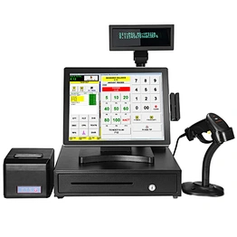 15 inch all in one touch screen PC/ POS cashier payment machine