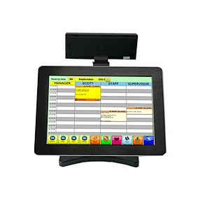 electronic cash register 15 inch point of sale display stand pos system all in one