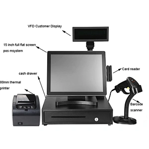Popular Fasion Model Shops  12 Inch Pos System Dual Screen Cashier Register