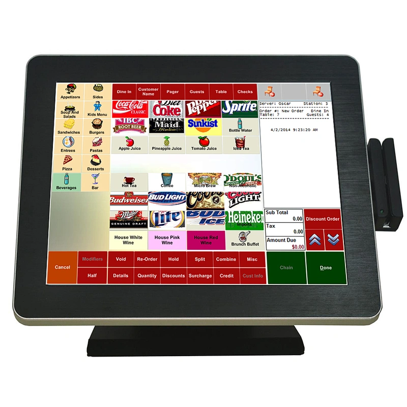 POS hardware bundle Receipt printer barcode scanner cash drawer CC reader