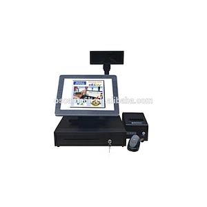 Touch Screen POS Electronic Cash Register For Supermarket