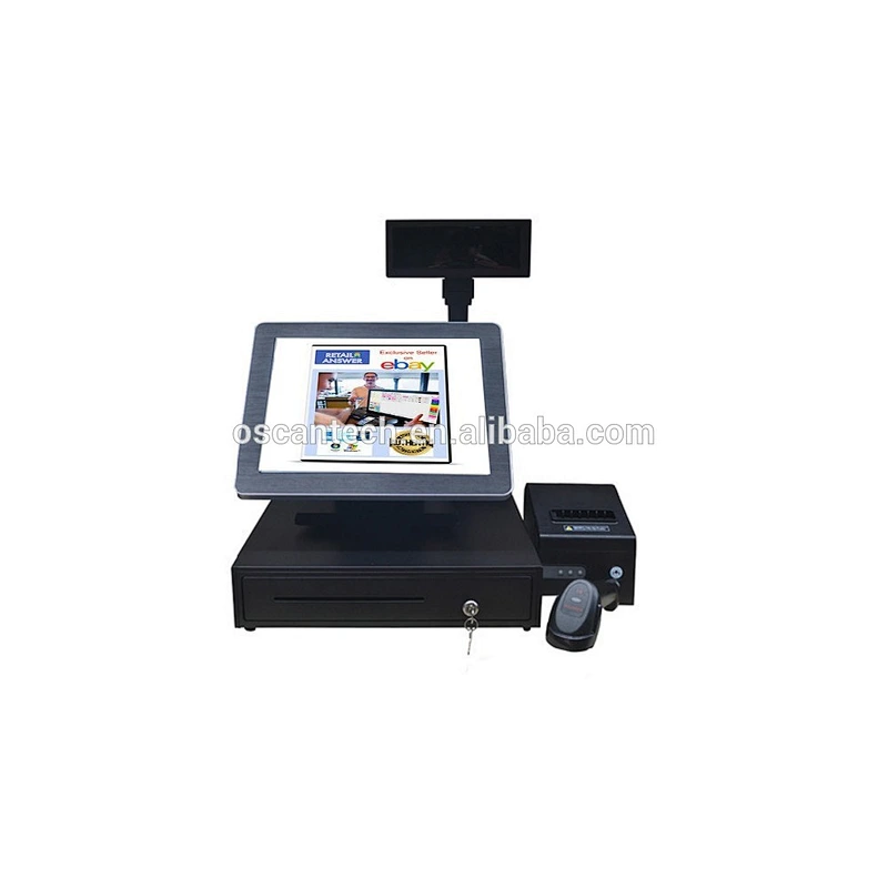 Touch Screen POS Electronic Cash Register For Supermarket