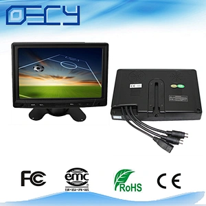monitor pc 7 inch tft car 12v monitor with camera