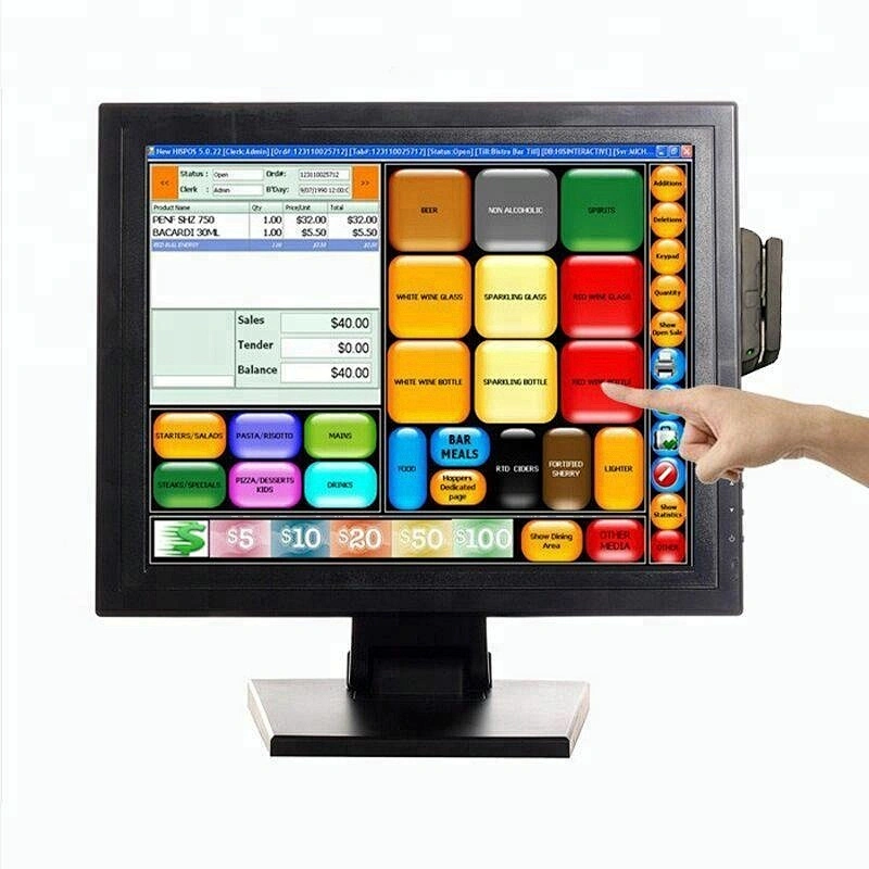 White/Black USB control Interface Capacitive/resistive touch Tv Lcd Panel 15/17 inch Industrial Computer Led Waterproof