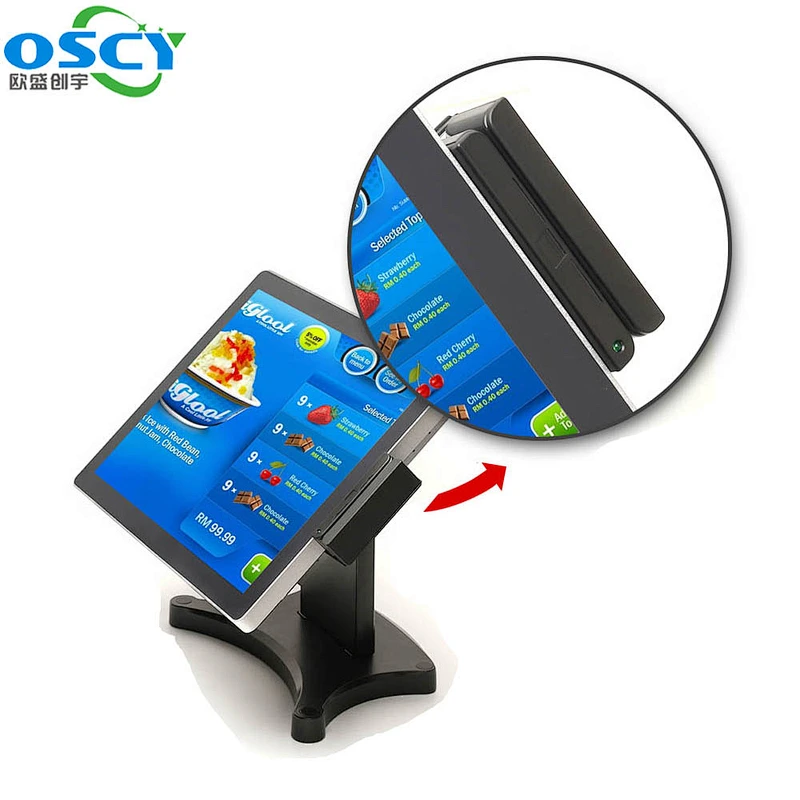 15 Inch J1900 Dual Touch Screen Pos Terminal For Menu System