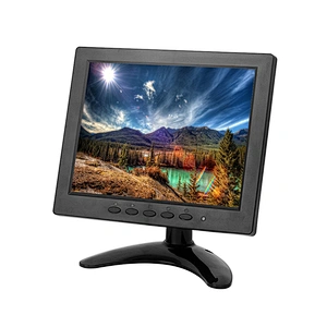 Small monitor 8 inch touch screen monitor for car pos pc