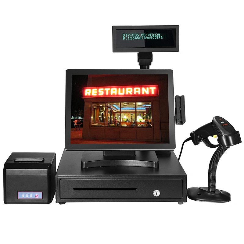 Epos 15 Inch All In One Touch Screen Pos Terminal Machine With Free Windows 7 System