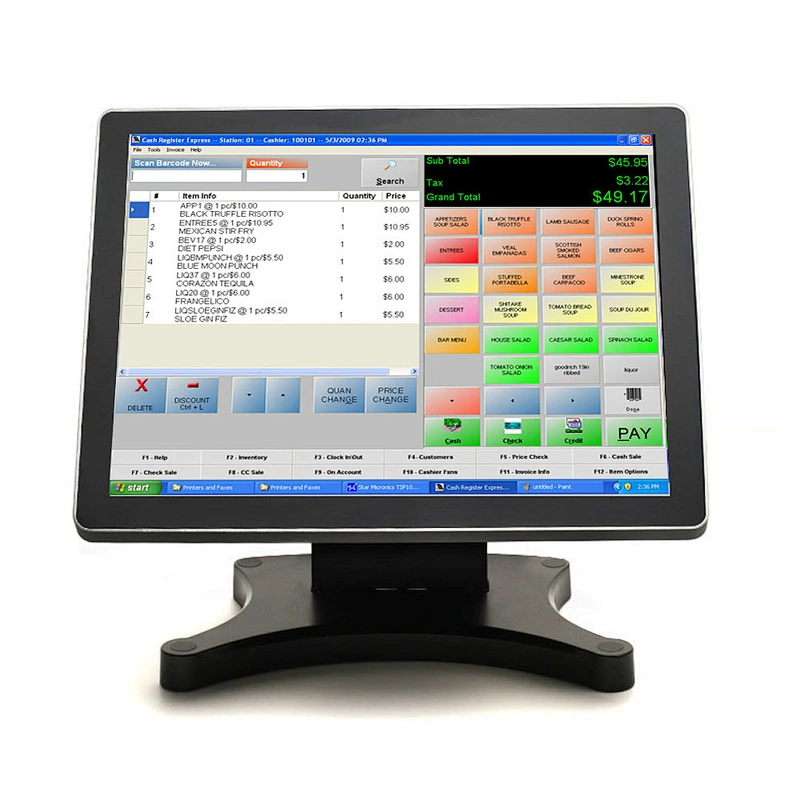 POS device equipment electronic cash register for supermarket all in one pos