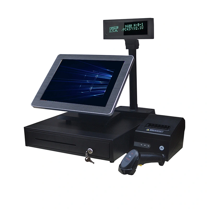 lcd printer restore 15 inch pos machine/cash register machine