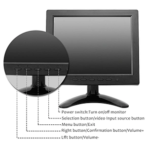 8inch  Screen Industrial Touch Monitor HD-MI Port 12 Volt
