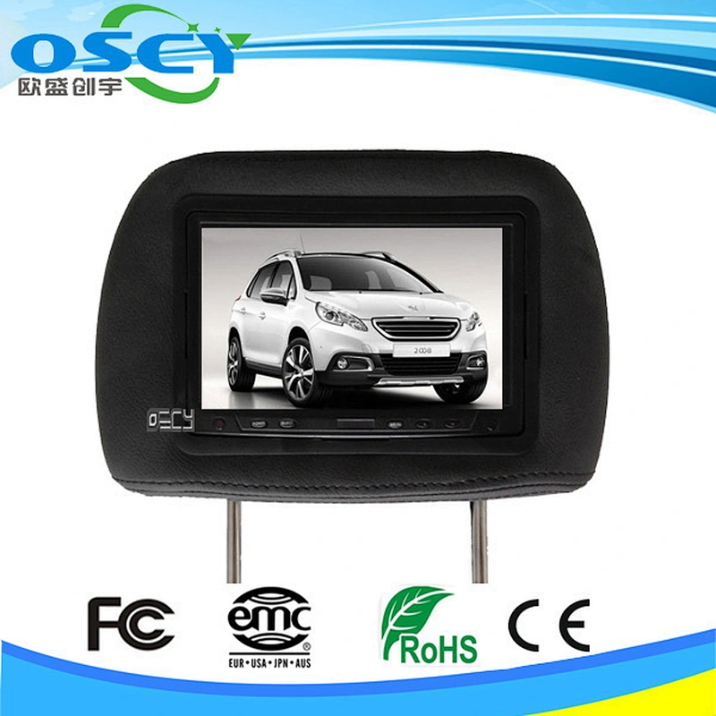 car audio system 7 inch rear view car monitor 2av with good quality