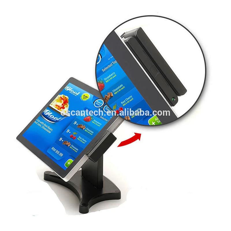 WIFI pos terminal with 80mm receipt printer ,scanner ,cash drawer