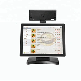 2020 high quality true flat pos system touch screen all in one pc point of sale machine