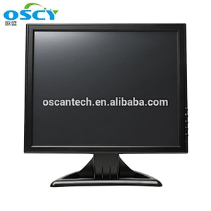 Industrial 17 inch metal frame LCD resistive touch screen monitor with HD interface
