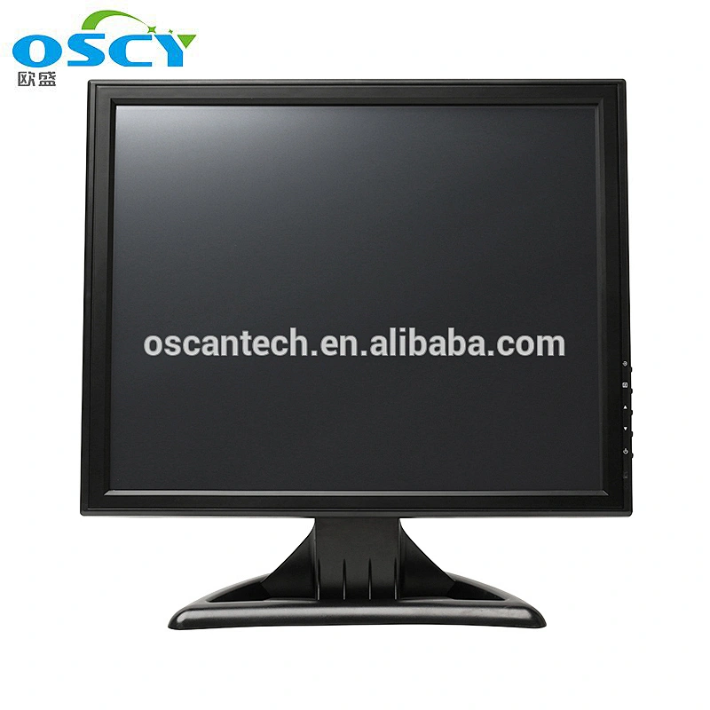 Industrial 17 inch metal frame LCD resistive touch screen monitor with HD interface