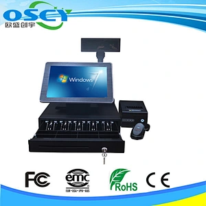 LCD TFT Monitor Touchscreen 15 All in one POS Terminal
