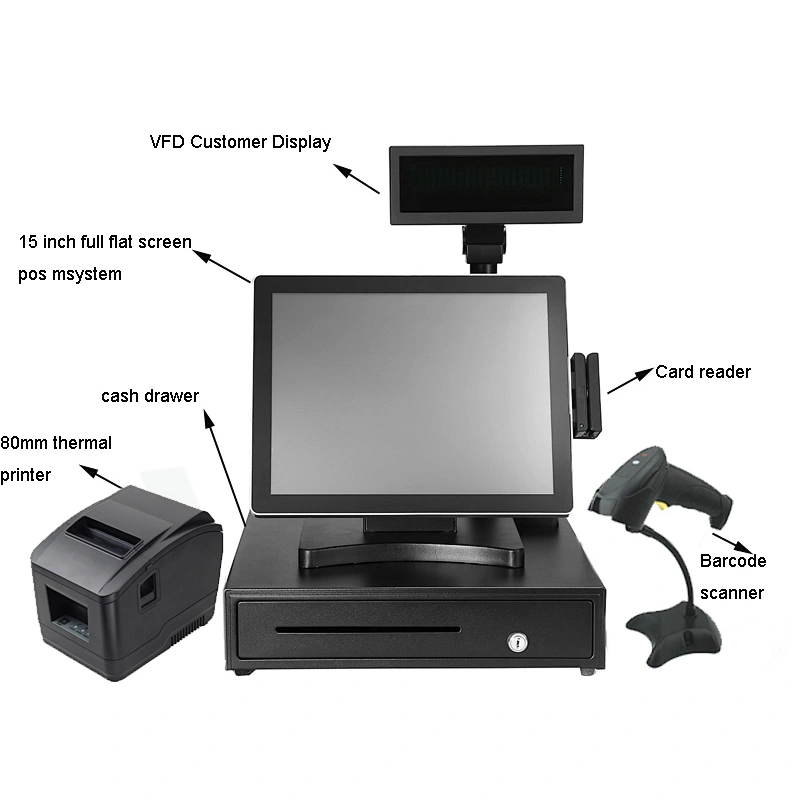 China Cheap all in one touch screen pos system for restaurant retail store