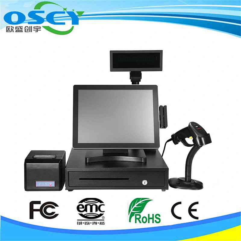 Powerful 15inch Touch POS System Touchscreen Epos Solution POS PC Computer Touch Epos TPV Terminal