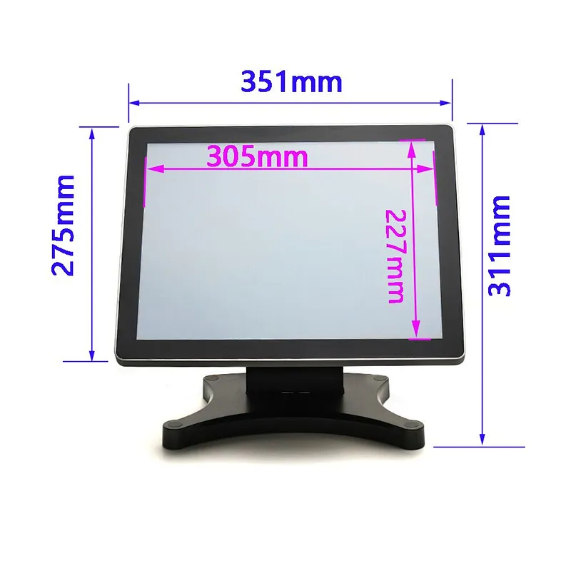 15 Inch point of sale system windows pos system all-in-one pos hardware cashier machine for retail lottery bank