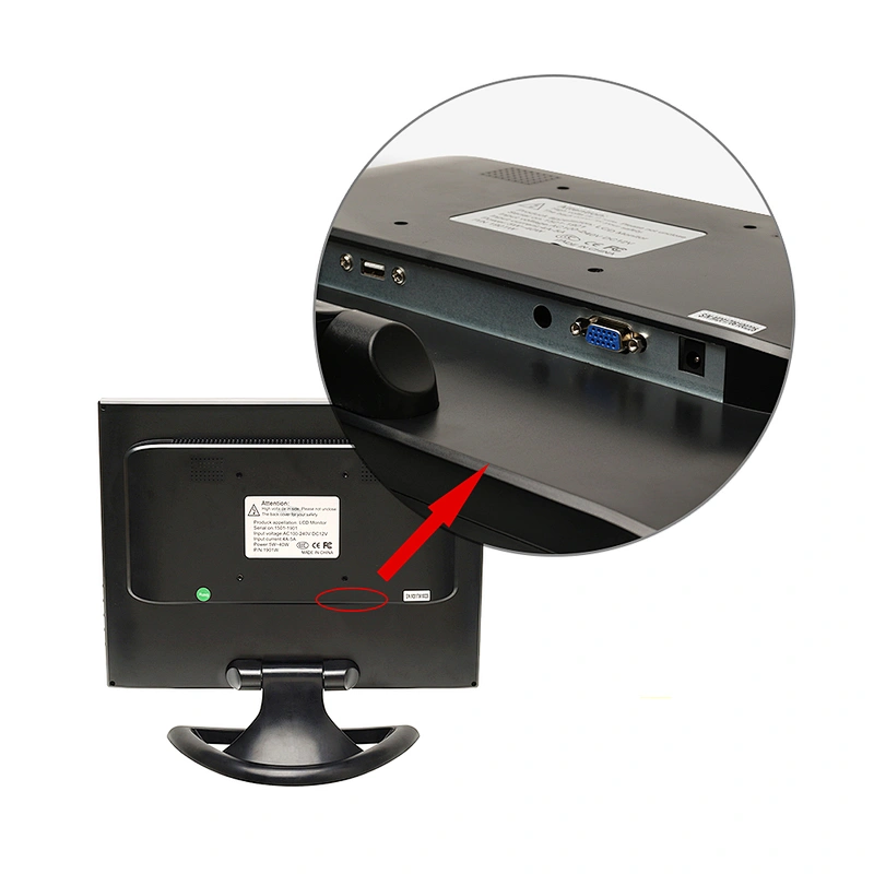Hot-Selling 12v touch screen 15 inch crt monitor with usb