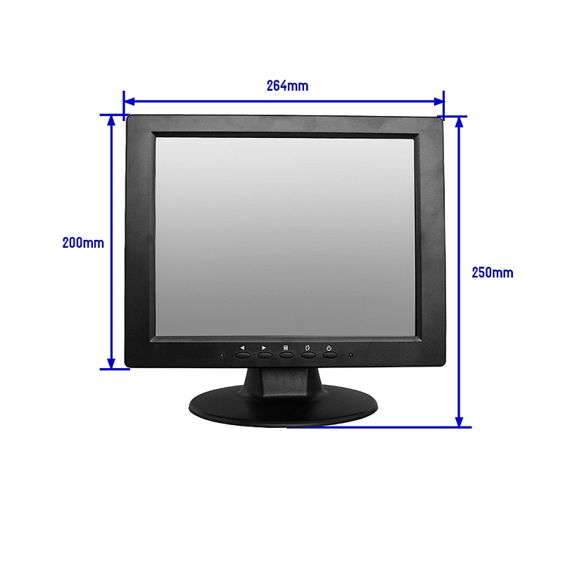 10.4 inch white color 1024*768 resolution  bnc av hd vga usb input cctv monitor