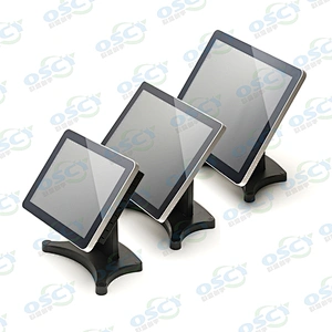 12 15 17 inch ture flat screen point of sale system with POS software for restaurant