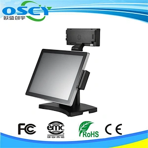 15inch touch screen pc in-wall pos system windows 7