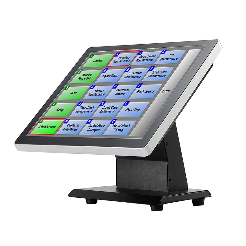 Flat panel Touchscreen all in one windows POS computers with Windows 10