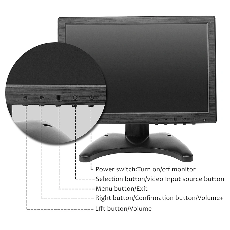 China Manufacturer Pos Monitor With Screen Touch 10.1 inch Monitor